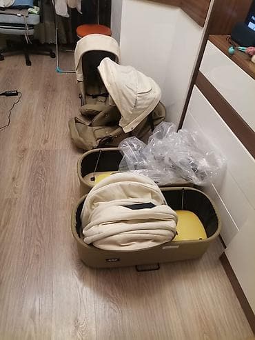 Коляскалар: Коляска для двойни RIKO Basic (2 в 1) - Формат «бок о бок»: две — 3