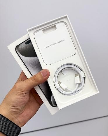 iphone 15 pro 1tb: IPhone 15 Pro Max, Б/у, 256 ГБ, White Titanium, Защитное стекло, Чехол, Кабель, В рассрочку, 91 % — 6