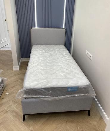 Дом и сад: Односпальная кровать, С мягким изголовьем, длина - 200 см — 2