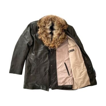 брендовые мужские спортивные костюмы из турции: Классическая мужская куртка из кожи высокого качества с воротником из — 3