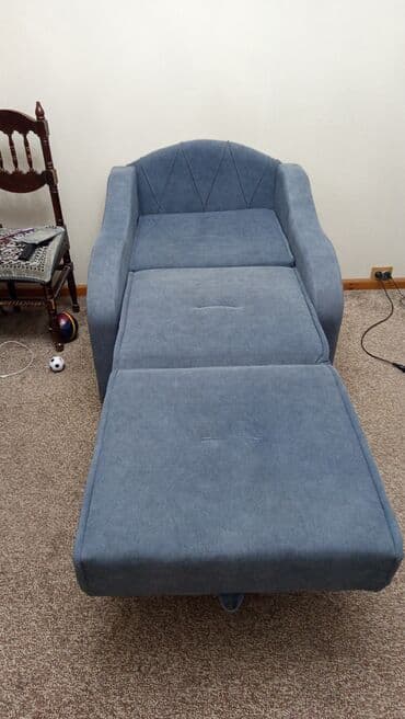 купить кресло кровать бу: Кресло-кровать, Новый, Односпальный, Самовывоз, цвет - Серый — 2