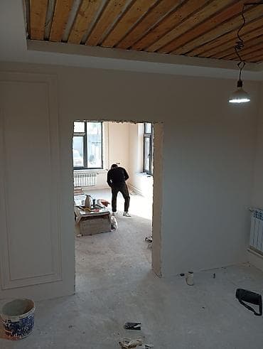 Напольные работы: Штукатурка стен, Шпаклевка стен, Шпаклевка потолков | Акриловая вода эмульсия Больше 6 лет опыта — 8