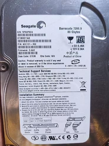 hdd 2 5: Накопитель для ПК, Б/у, Seagate, HDD, До 128 ГБ, 3.5", Для ПК — 1