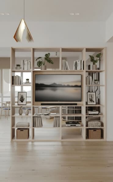 Книжный шкаф, Другой материал