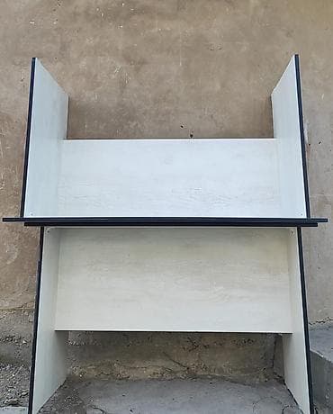 Офисная мебель: Офисный стол, Б/у, Нерегулируемый, цвет - Бежевый, Прямоугольный, ЛДСП — 2