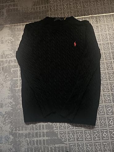 этно фудболки: Мужской свитер, M, Polo Ralph Lauren, Новый, цвет - Черный, Самовывоз — 1
