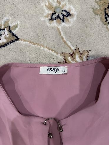 Женская одежда: Блузка, Классическая модель, Однотонный — 2