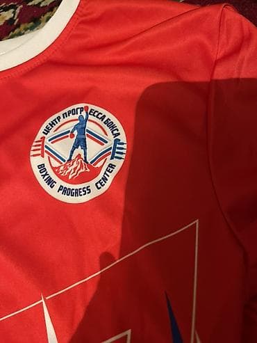 финские спортивные костюмы: Спортивная футболка Boxing Progress Center - Дизайн: красная основа с — 2