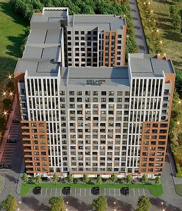 1 комната, 44 м², Элитка, 13 этаж, ПСО (под самоотделку) — 2