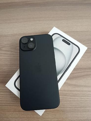 iphone plus: IPhone 15, Б/у, 256 ГБ, Черный, Кабель, 84 % — 2