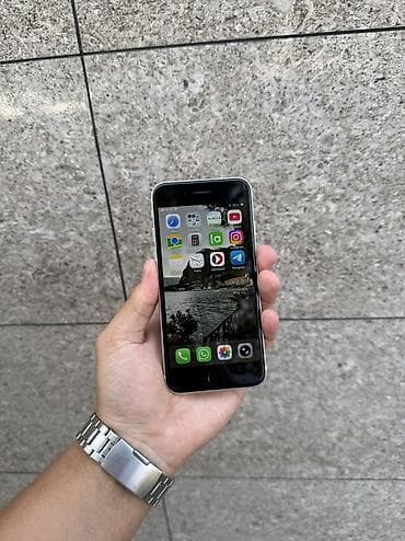 type s: IPhone SE 2020, Б/у, 64 ГБ, White Titanium, В рассрочку, 89 % — 7