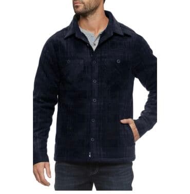 tech fleese: FLAG AND ANTHEM. Куртка-рубашка Richland в клетку на флисовой — 1