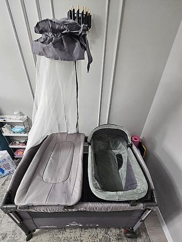 манеж для ребенка: Кроватка-манеж 9 в 1 COOLBABY для новорождённого Функциональный манеж — 5