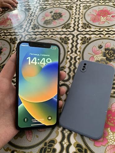 IPhone X, 64 ГБ, Space Gray, Чехол, 99 % at lalafo.kg IPhone X, 64 ГБ, Space Gray, Чехол, 99 %