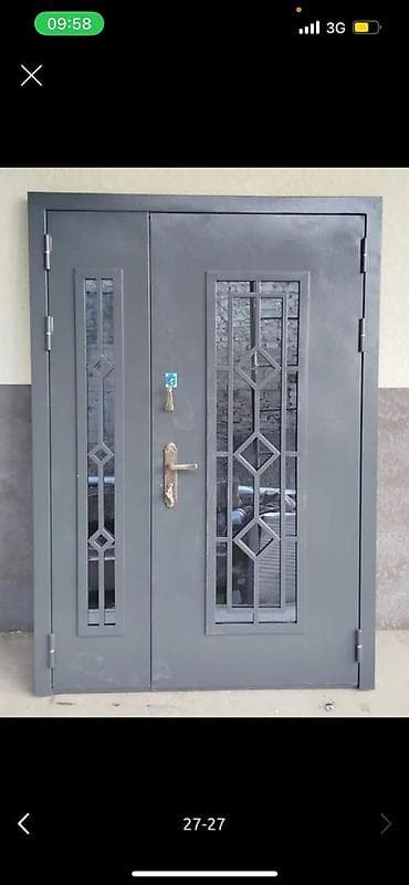 кованный: Двери для домов и квартир, Металлическая, Кованная, цвет - Серый — 7