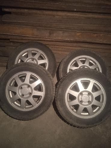меняю 16 на 15: Колеса в сборе 195 / 65 / R 15, Зима, Б/у, Комплект, Легковые, Литые, отверстий - 4 — 2