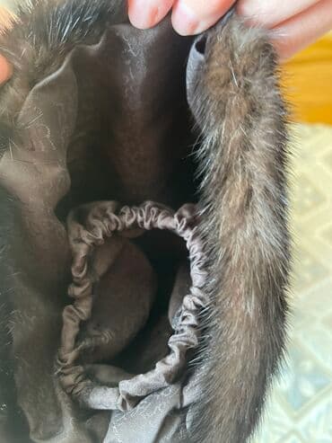 толстовки с мехом: Норковая шуба с капюшоном - Натуральная норка, комбинированная — 4