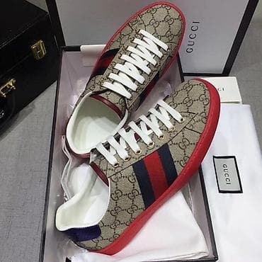 красовки гучи: Мужские кроссовки, 39, 39.5, 40, Gucci, Новый, цвет - Коричневый — 4