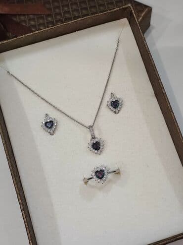 набор пандора: Серебряный Набор+ Цепочка Сердочка Дизайн под Пандора Размеры — 5