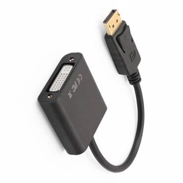 Адаптер, переходник DP male - DVI-I (24 +5 pin) female, Black, DP-DVI