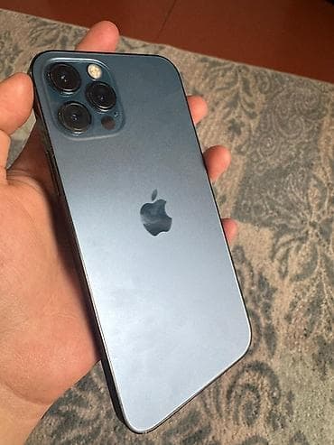 realme buds air 5 pro бишкек: IPhone 12 Pro, Колдонулган, 128 ГБ, Blue Titanium, Каптама, 100 % — 5