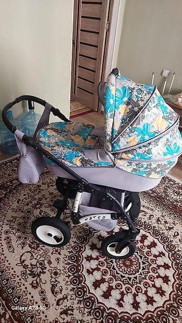 Коляска, Другой бренд, цвет - Фиолетовый, Б/у — 2