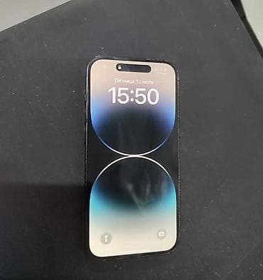 IPhone 14 Pro, Б/у, 128 ГБ, Черный, Зарядное устройство, Чехол, 83 % — 1