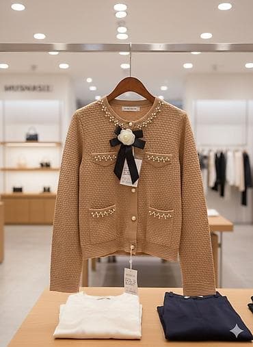 детские кофты на девочку: Комплект, цвет - Бежевый — 2