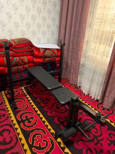 тренажеры для дома бишкек: FAMILY SPORT Цена 15000с Лежак со стойкой Профессиональный Цена — 2