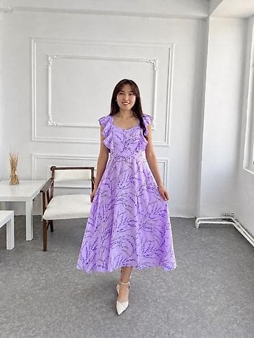 шьем футболку: Повседневное платье, Лето, Длинная модель, Полиэстер, S, M, L — 1