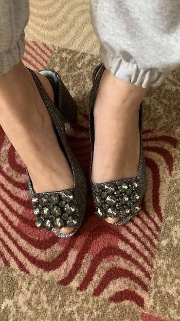 черная обувь: Босоножки, 35, Lino Marano, Новый, цвет - Серый, Самовывоз, Платная доставка — 4