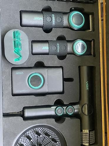 фен: Есть торг!!! Профессиональный барбер‑набор VGR Stepless Pro 4‑in‑1 — 4