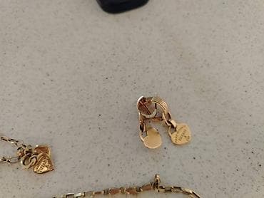 Золотые украшения: Ювелирный набор из жёлтого металла (золистый тон) Состав: - Цепочка с — 6