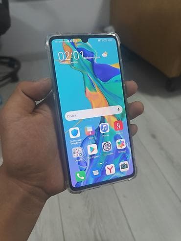 pixel 6 pro: Huawei P30, Б/у, 128 ГБ, цвет - Голубой, 2 SIM — 2