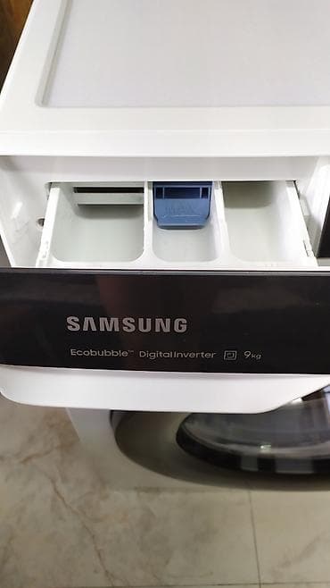zv e1: Б/у стиральная машина автомат Samsung ecobubble на 9кг в идеальном — 2