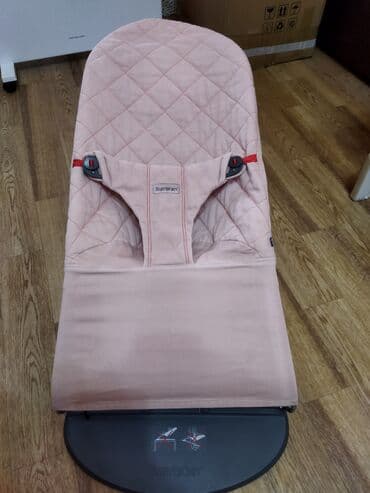 новорожденных одежда: Детский шезлонг, Качалка, Другой материал, цвет - Бежевый — 2