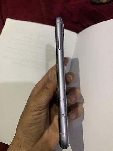 IPhone 11, Б/у, 64 ГБ, Синий, Защитное стекло, Чехол, 100 %