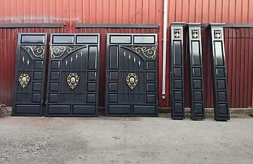 Фурнитура и комплектующие для ворот: Металлические, Механические, Другой бренд, Для частного дома, С калиткой, Оптом, Новый, Бесплатная установка — 9