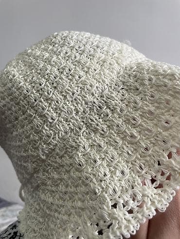 шляпа панама: Шляпа, Панама, Осень-весна, Вязаная модель — 1