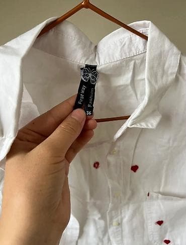 Рубашки: Рубашка, Классическая модель, В полоску, Турция — 4