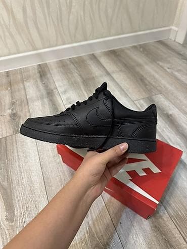 nike react: Nike Court Vision Low, артикул DH - Цвет: полностью черный — 5