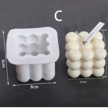 силиконовые формы для льда: Силиконовый молд – Bubble Cube (форма для свечей и мыла) Популярная — 1