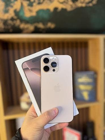 xa max: IPhone 16 Pro Max, Новый, 256 ГБ, Desert Titanium, Коробка, 94 % — 1