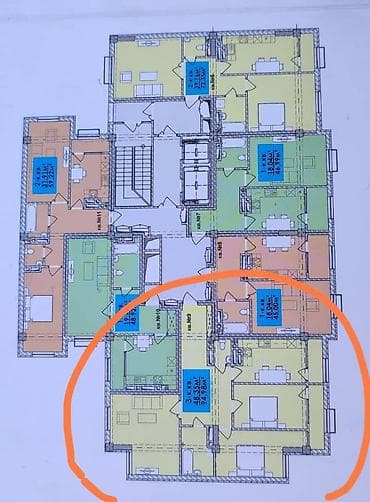 3 комнаты, 95 м², Индивидуалка, 11 этаж, Готовая ПСО (под самоотделку) — 8