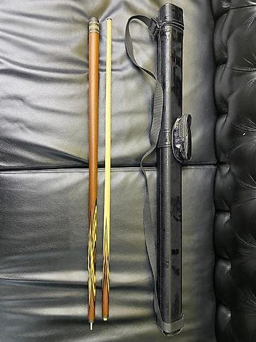 Бильярд столдору: Кий для бильярд - Разборный кий из дерева, классическая резьбовая — 1