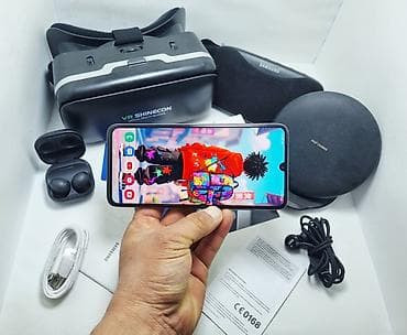 headphone: Samsung Galaxy A70, Б/у, 256 ГБ, цвет - Белый, 1 SIM, 2 SIM, eSIM — 9
