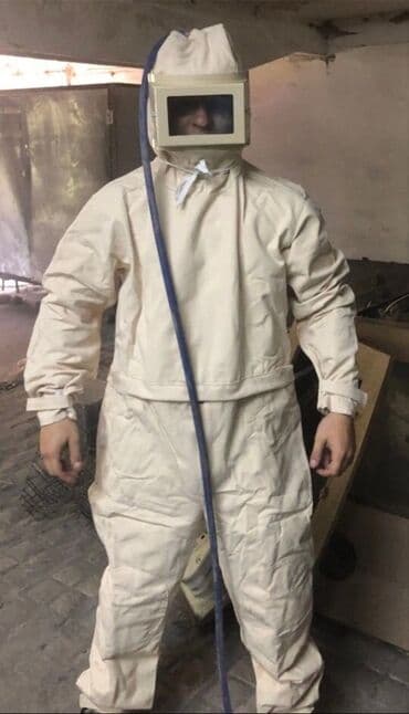 Продам средства защиты для оператора пескоструя. Шлемы, комбинезоны at lalafo.kg Продам средства защиты для оператора пескоструя. Шлемы, комбинезоны
