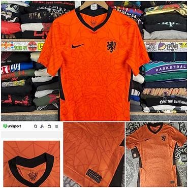 tech flecee nike: Оригинальная женская футболка джерси сборной Нидерландов KNVB — 1