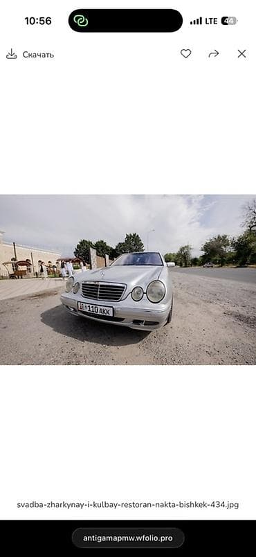 Унаа сатуу: Mercedes-Benz E-Class: 2000 г., 3.2 л, Автомат, Бензин, Седан — 4