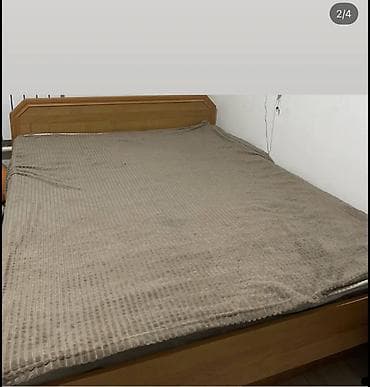 спальни кровать: Двуспальная кровать с матрасом. САМОВЫВОЗ: Дордой Аул 12 ТОЛЬКО — 1